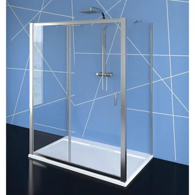 Zdjęcie produktu dla Kabina prysznicowa EASY LINE -U, 1300x700 mm, wariant L/R, szkło przezroczyste