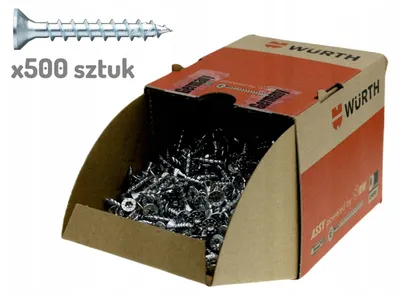 Productafbeelding van Würth Assy 4 CS Spanplattenschraube 4x30mm, 500 St/Pack, Stahl verzinkt, Vollgewinde, Senkkopf RW 20