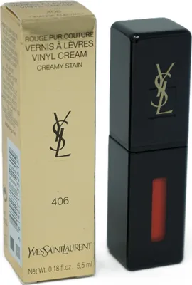 Obrázok produktu pre Yves Saint Laurent Vernis Cream 5,5ml lesk na pery 406 Orange Electro