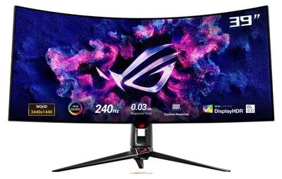 Produktbild von ROG Swift OLED PG39WCDM (99.1 cm (39 Zoll), schwarz, WQHD, Curved, USB-C, 240Hz Panel)