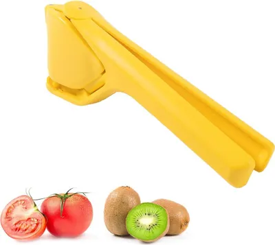 Produktbild von Zitronenpresse Manuell, Saftpresse für Zitronen & Orangen, Ergonomisch, Leicht zu Reinigen, Gelb