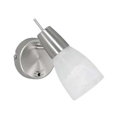 Zdjęcie produktu dla Kinkiet LED, srebrny, z regulacją nachylenia, 1-punktowy, wys. 18 cm