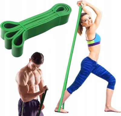 Image de Bande de résistance, POWER BAND Bande d'exercice 23-57kg, Vert