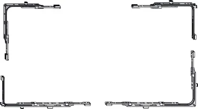 Produktbild von MACO SKB-SE Grundkarton Eckumlenkung Multi-Matic, rechts, silber (102172)