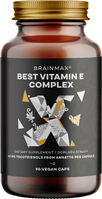 Obrázek produktu pro BrainMax Best Vitamin E Complex, 90 rostlinných kapslí