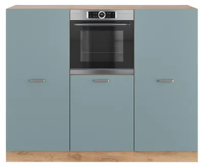 Produktbild von Einbauküche Vicco R-Line Blau-Grau/Goldkraft Eiche 180 cm ohne Arbeitsplatte, Model 41020