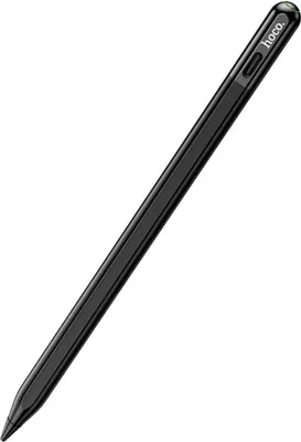 A black stylus pen is shown against a white background.