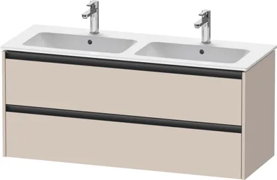 Produktbild von Duravit Ketho.2 Wastafelonderkast 128x48x55 cm Mat Taupe