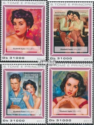 Produktbild von Briefmarken Sao Tome e Principe 2017 Mi 7378-7381 (kompl. Ausgabe) postfrisch Elizabeth Taylor