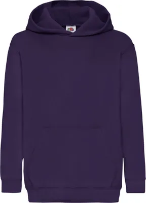 Produktbild von Fruit Of The Loom Pullover mit Kapuze für Kinder BC1367 (128) (Violett)
