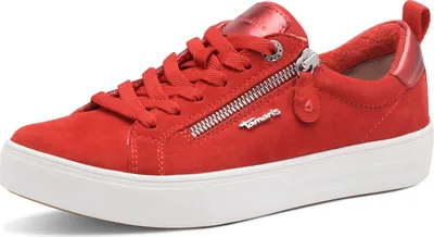 Produktbild von Tamaris Comfort Sneaker - Rot Leder/Synthetik : Normal : 38 Größe: 38 Weite: Normal