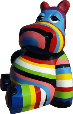Produktbild von Große Beton-Dinosaurierfigur in Natursteinoptik für Garten und Dekor