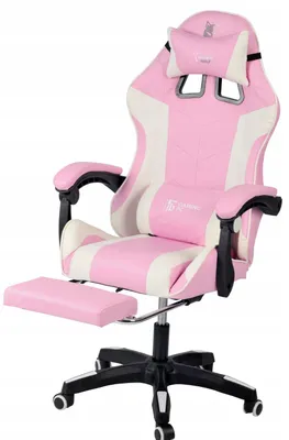 Produktbild von Ekspand | Gamingstuhl Fg02 - Rosa - Höhenverstellbar - Ergonomisch - 115-123 cm
