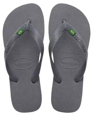 Immagine prodotto di Havaianas Top Brasil, sandali unisex, colore grigio acciaio, taglia 39 EU