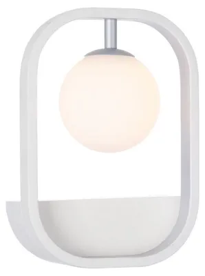 Obrázek produktu pro Casa Padrino nástěnná lampa bílá / stříbrná 17,8 x 11 x v. 25 cm - Nástěnná lampa do obývacího pokoje