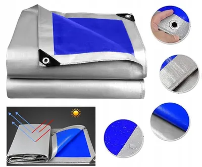 Produktbild von Plane 2x2 m - Abdeckplane - Schutzplane - Gewebeplane - UV-Plane - Frostbeständig - wetterbeständig