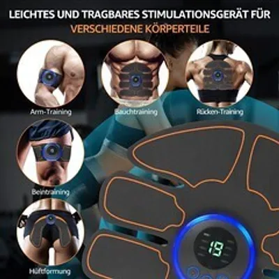 Produktbild von EMS-Bauchmuskeltrainer EMS-Po-Trainer, EMS-Arm-Trainer, ABS Trainingsgerät,8 Modi, 19 Geschwindigkeitsstufen