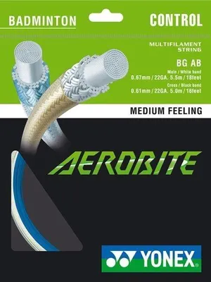 Zdjęcie produktu dla Yonex Aerobite, 0,67 mm, 10 m, WEISS/BLAU
