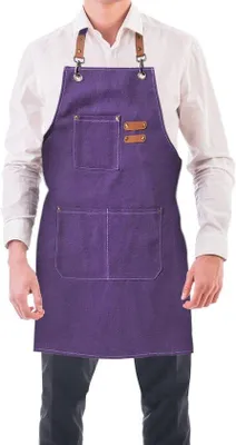 Produktbild von Küchenschürze aus Baumwolle mit 3 Taschen - Verstellbar M-XXL