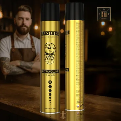 Produktbild von BANDIDO - Hair Spray Extra Volume Gold 400 ml – Volumen, Halt & Glanz