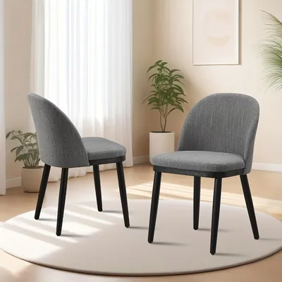 Obrázek produktu pro Jídelní židle - Židle - Židle s opěradlem ve tvaru sedáku - Kuchyňská židle - Židle do kavárny - Design bez područek