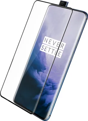 Produktbild von Avizar, Kratzfeste Displayschutzfolie aus Glas für OnePlus 7 Pro / 7T Pro, Schwarz