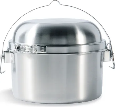Produktbild von TATONKA Kettle 1,0L Kochtopf & Pfanne Komplett Set silber 1L