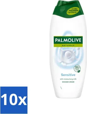 Obrázok produktu pre Palmolive Naturals - Sprchový gél - Sensitive - Na citlivú pokožku - 500 ml - Hodnotné balenie - 10 kusov