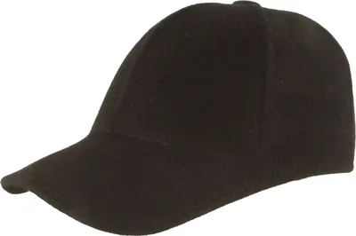Borsalino edle & modische Baseballcap Timothee aus Wollfilz in schwarz