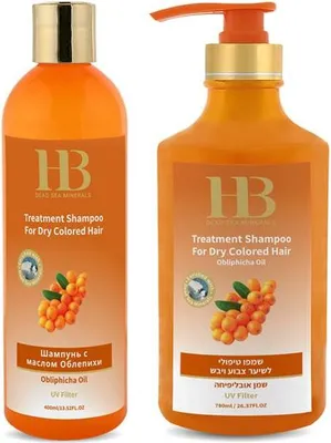Produktbild von Shampoo für trockenes und coloriertes Haar mit Sanddorn 400ml