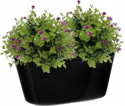 Image de Pot à gouttière en céramique noir 21 cm Piano