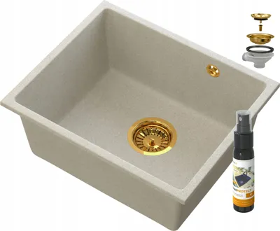 Produktbild von Manado Beige Unterbauspüle Gold 50