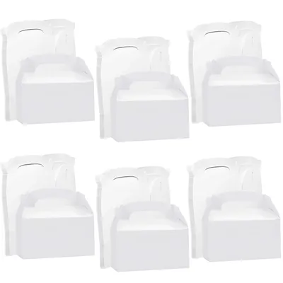 Produktbild von BELLE VOUS Geschenkbox Set Weiß (24 Stk) - Geschenk Box - 16 x 9,3 x 8,6 cm - Geschenkkarton Kraftpapier - Geschenkboxen - Geschenke Box -