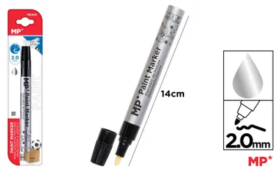 Produktbild von Ölbasierter Marker, silber, 3,0 mm