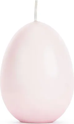 Produktbild von Osterei Kerze 10 cm hoch Pastell Rosa Tisch-Deko Ostern