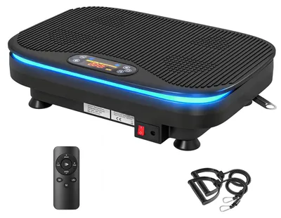 Immagine prodotto di Piattaforma vibrante per uso domestico – 99 velocità, Bluetooth | Colore: Nero | Dimensioni: 32x47x12 cm