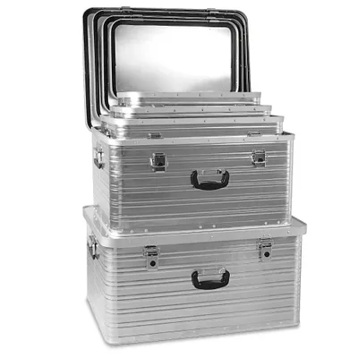 Produktbild von 5 Aluboxen, 27 Liter, 45 Liter, 69 Liter, 101 Liter und 141 Liter