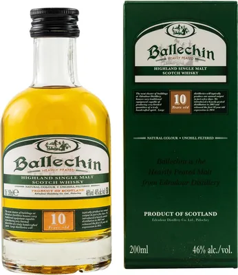 Produktbild von Edradour Ballechin 10 Years Old Highland Single Malt 46% Vol. 0,2l in Geschenkbox