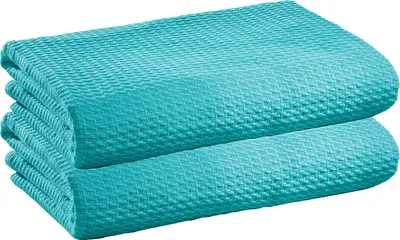 Produktbild von Erwin Müller Sommerdecke Siena" 2er-Pack türkis 100x150 cm"