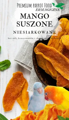 Produktbild von Premium Papageienfutter-  Mango Flocken Für Alle Papageien 100G