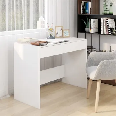 Produktbild von vidaXL Schreibtisch Weiß 101x50x76,5 cm Holzwerkstoff