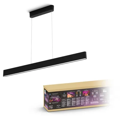 Obrázek produktu pro Philips Hue White and Color ambiance Ensis závěsné osvětlení, Chytré závěsné svítidlo, Bluetooth/Zigbee, Černá, LED, Hliník, Žárovky bez možnosti výměny