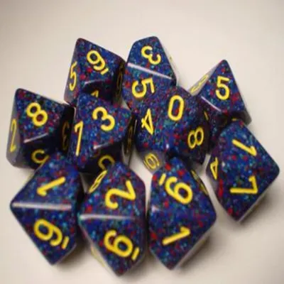 Immagine prodotto di Set di dadi poliedrici Chessex Speckled d10 - Twilight