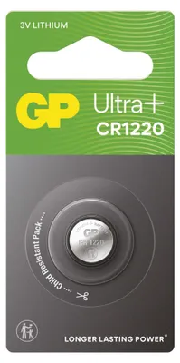 Lithiová knoflíková baterie GP Ultra plus CR1220, 1 ks