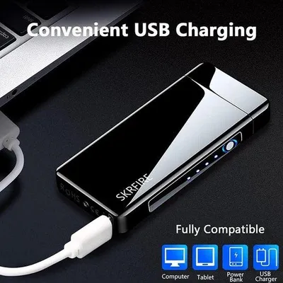 Obrázek produktu pro Elektrická USB plazmová světla – černá – vodotěsná – jako náhrada za svíčky