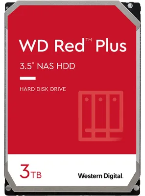 Produktbild von WD Red Plus NAS-Festplatte 3 TB, (SATA 6 Gb/s, 3,5", 24/7)