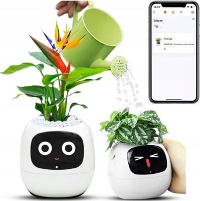 Zdjęcie produktu dla Inteligentna doniczka IVY SMART PLANTER osłonka na donicę PLANTSIO BIAŁA