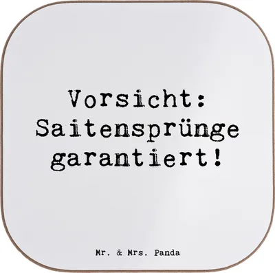 Produktbild von Mr. & Mrs. Panda Tischuntersetzer Spruch Shamisen Abenteuer - Weiß - Geschenk, Musik, Lernen, Coaster, Kabuki, Untersetzer Glas, Musikinstrument, Saiteninstrument