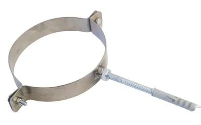 Produktbild von Wandhalterung aus Edelstahl für Schornstein - Durchmesser 130 mm