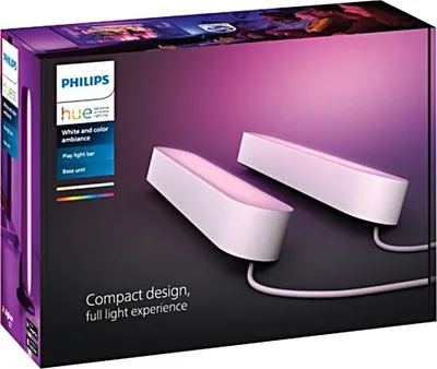 Produktbild von Philips Hue Play Lightbar Doppelpack LED weiß